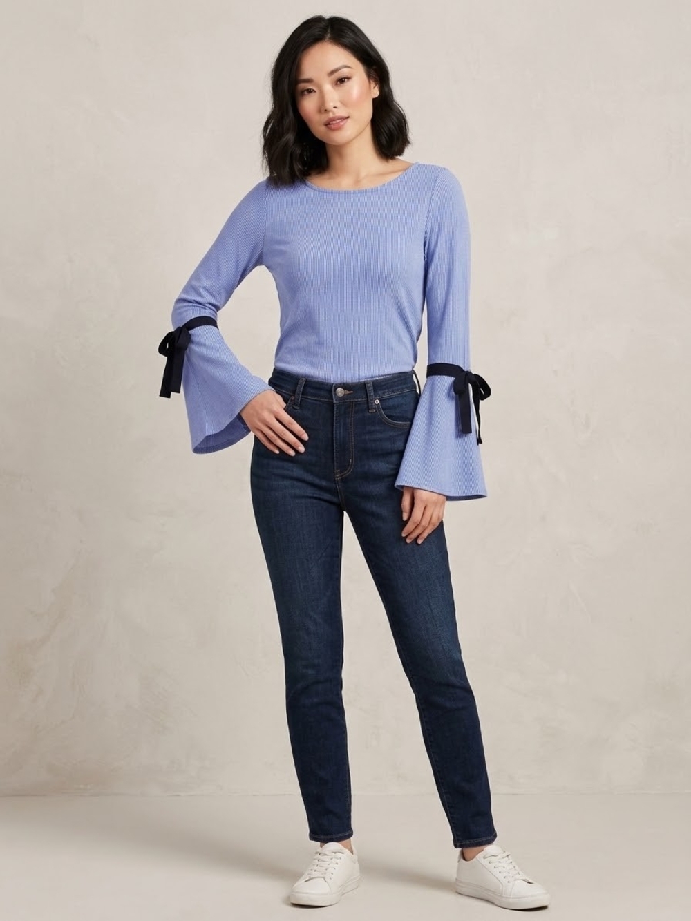 Women’s Dark Blue High-Rise Slim Jeans